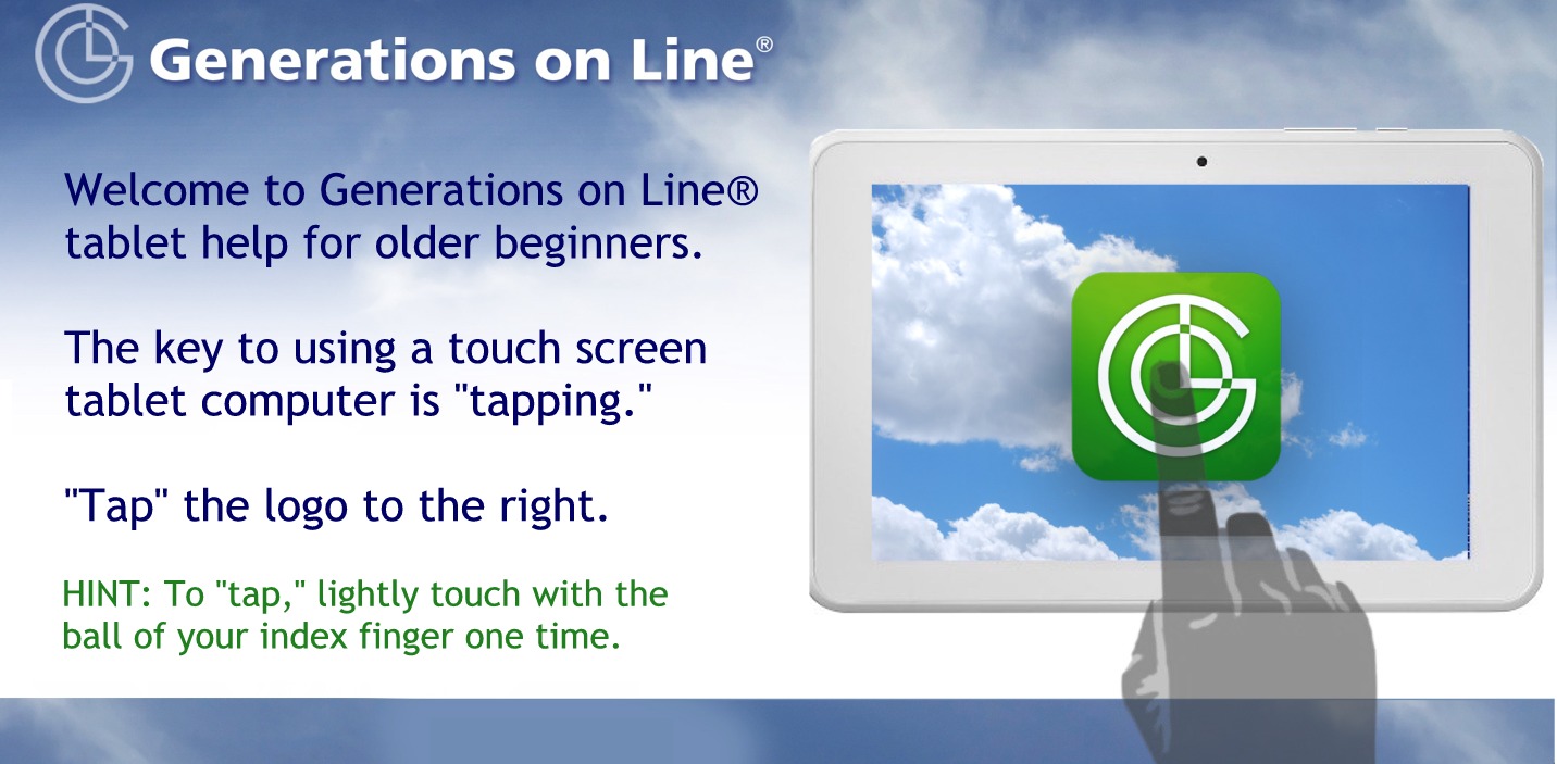 Easy Tablet Help for Seniors Home page